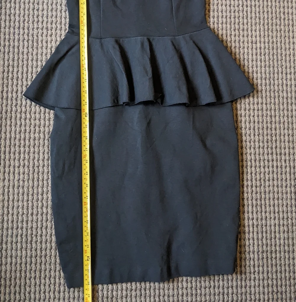 Stella McCartney Chic Black Peplum Mini Dress - Picture 4 of 9